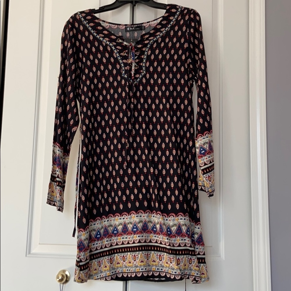 Nice dress with a south Asian inspired print